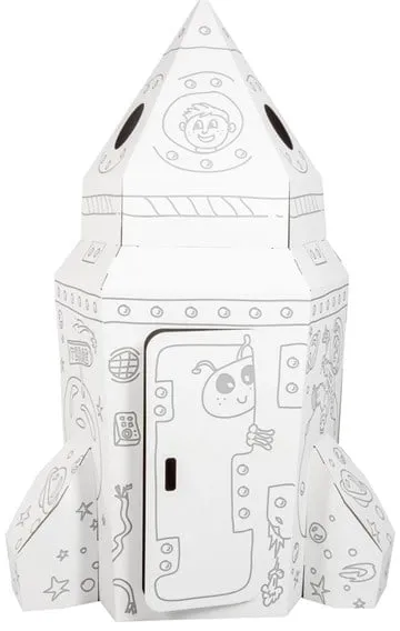 Small Foot - Karton-Spielhaus Rakete 105x105x169cm