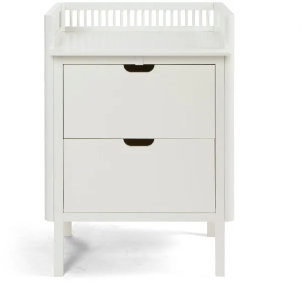 Wickeltisch mit Schubladen - Weiß FSC®